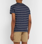 Orlebar Brown - Sammy Striped Linen-Jersey T-Shirt - Navy