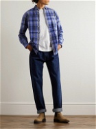 Polo Ralph Lauren - Button-Down Collar Logo-Embroidered Checked Cotton Oxford Shirt - Blue