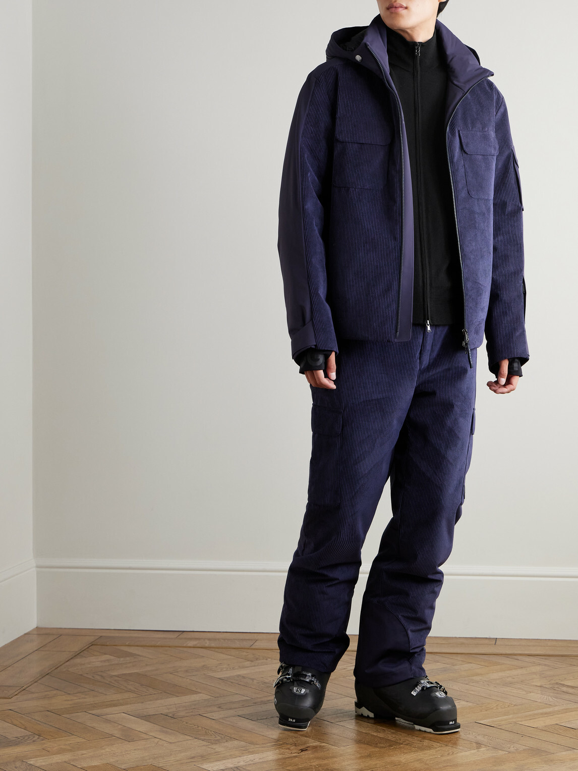 BOGNER - Oscar Virgin Wool Zip-Up Cardigan - Black