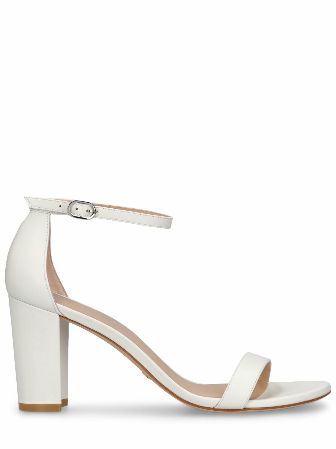 STUART WEITZMAN - 80mm Nearly Nude Leather Sandals Stuart Weitzman