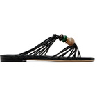 Jimmy Choo Black Lova Mule Flat Sandals