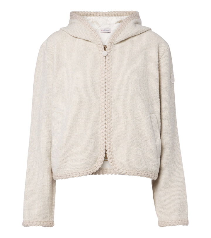 Photo: Moncler Hooded waffle-knit cardigan