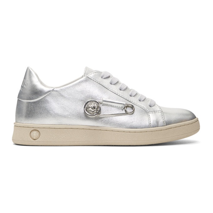 Photo: Versus Silver Safety Pin Sneakers