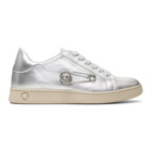 Versus Silver Safety Pin Sneakers