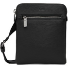 BOSS Black Leather Embossed Logo Envelope Pouch