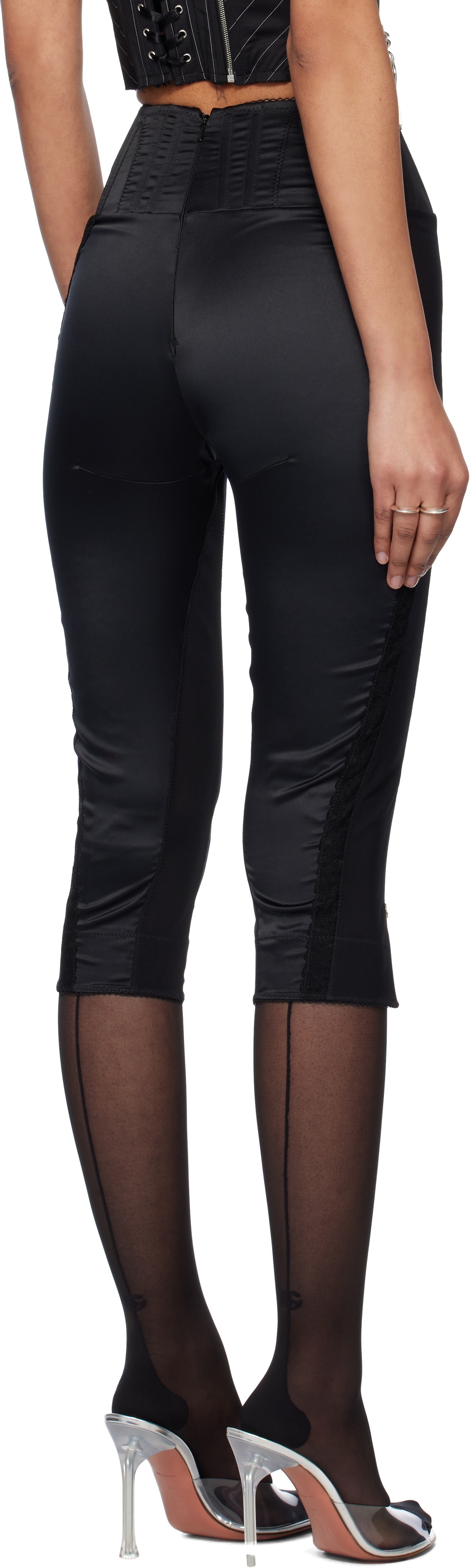 Dilara Findikoglu Black Regeneration Capri Trousers