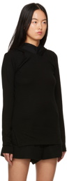 Yohji Yamamoto Black Vented Hoodie