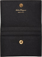 Ferragamo Black Gancini Credit Card Holder