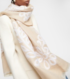 Chloé Broderie anglaise wool and silk scarf