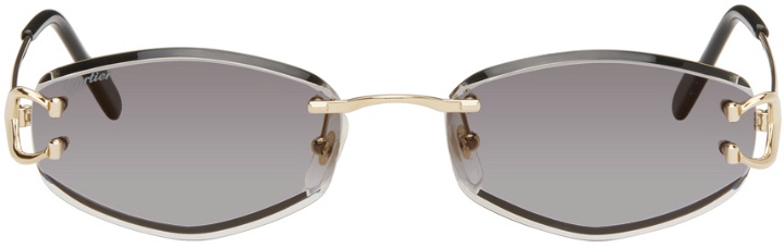 Photo: Cartier Gold Oval Sunglasses