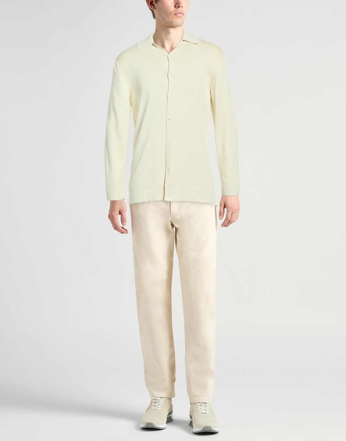 Agnona Mens Shirt Cream