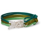 Rubinacci - Set of Three Silk Bracelets - Green