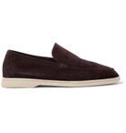 Loro Piana - Summer Walk Suede Loafers - Brown