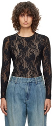 ZIMMERMANN Black Lace Bodysuit