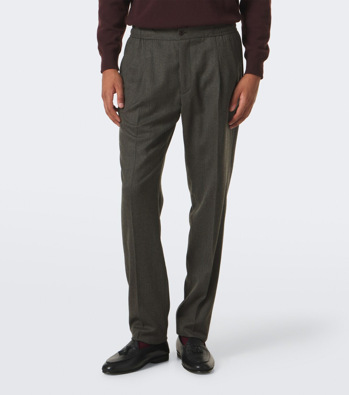Rubinacci Virgin wool straight pants