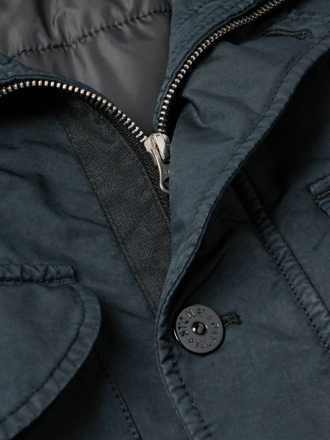 Stone Island - Logo-Appliquéd Padded David-TC Field Jacket - Blue