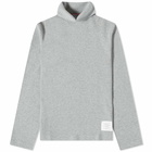 Thom Browne Men's Long Sleeve Turtleneck T-Shirt in Light Grey