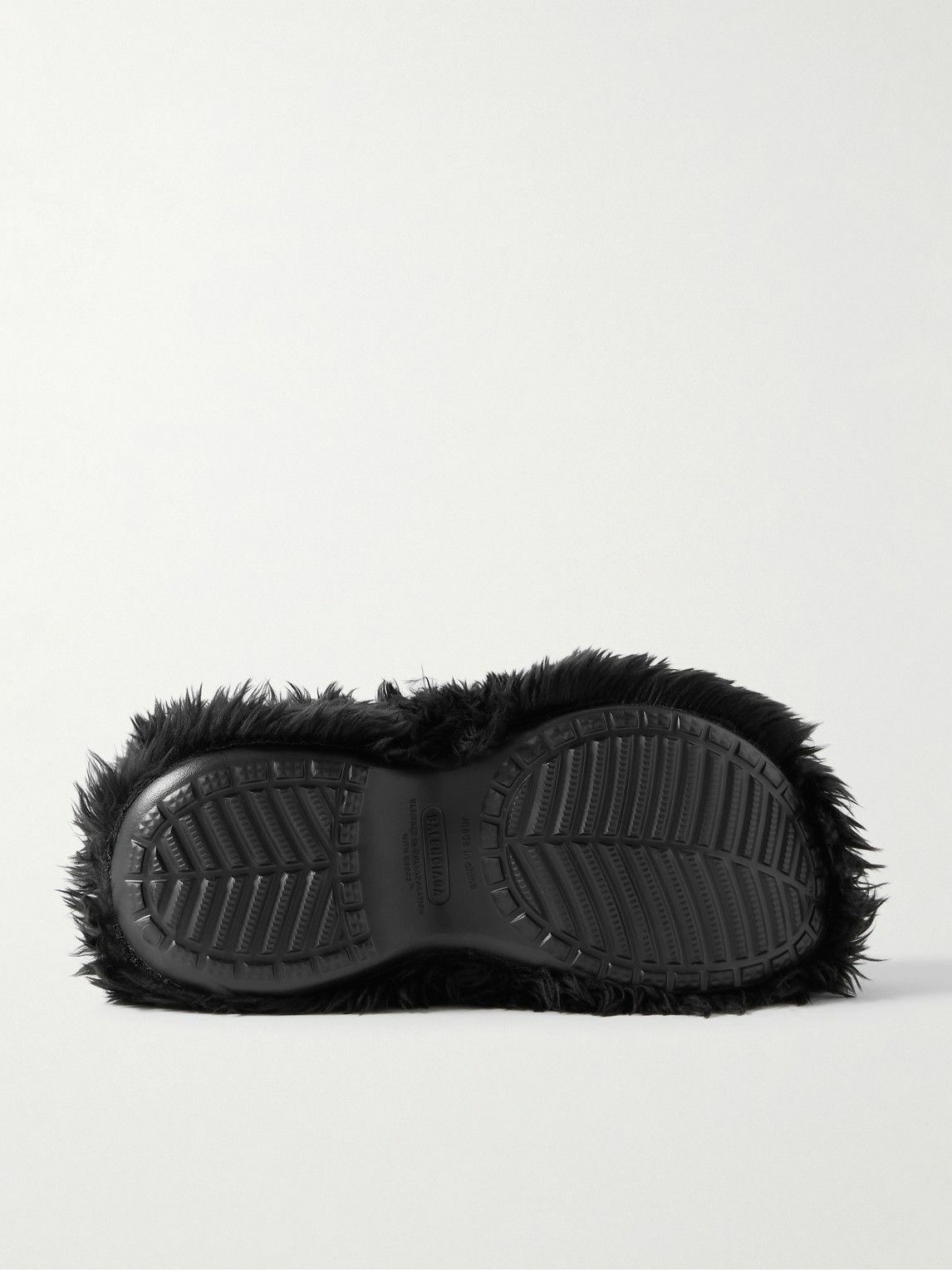 Balenciaga - Crocs Faux Fur and Rubber Platform Boots