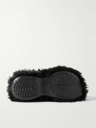 Balenciaga - Crocs Faux Fur and Rubber Platform Boots - Black