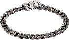Paul Smith Gunmetal Curb Chain Bracelet