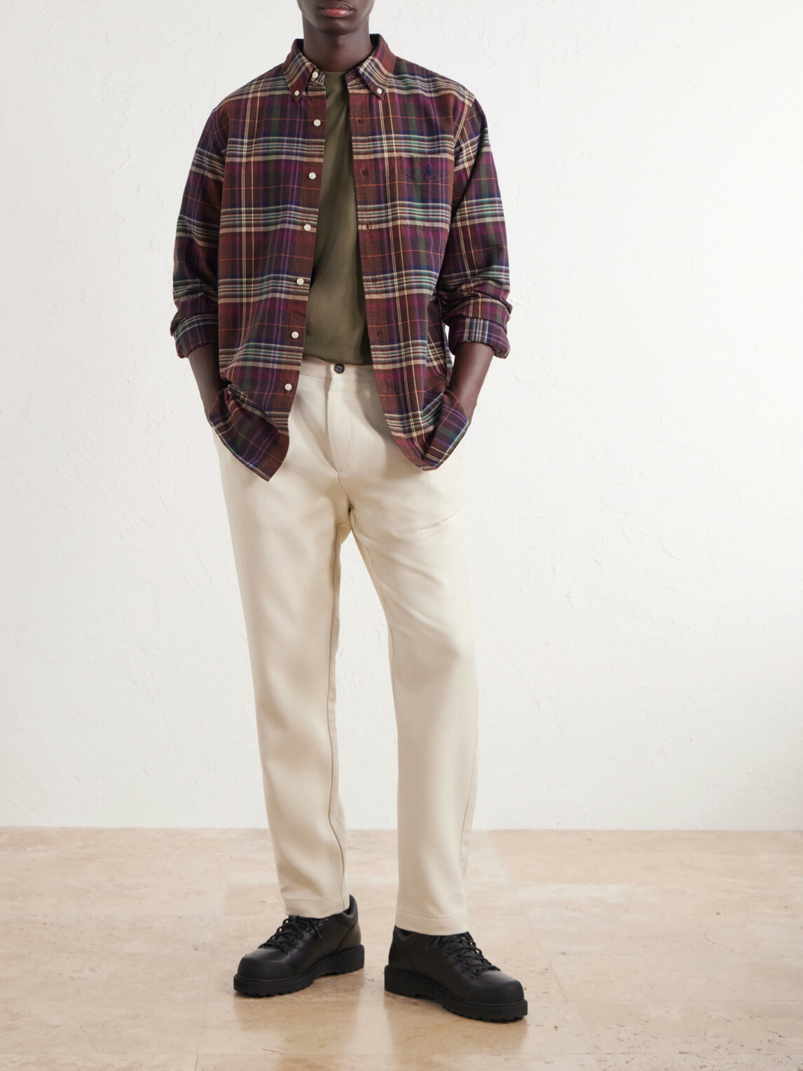 Mr P. - Tapered Pleated Cotton and Cashmere-Blend Trousers - Neutrals