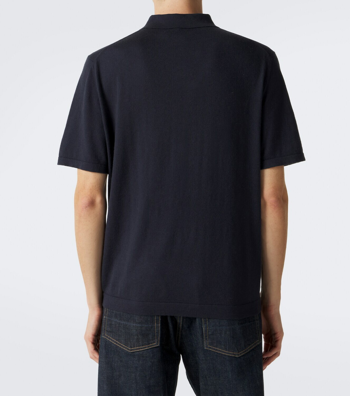 Lisa Yang Keir cotton and cashmere polo shirt