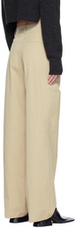 System Beige Cotton Trousers