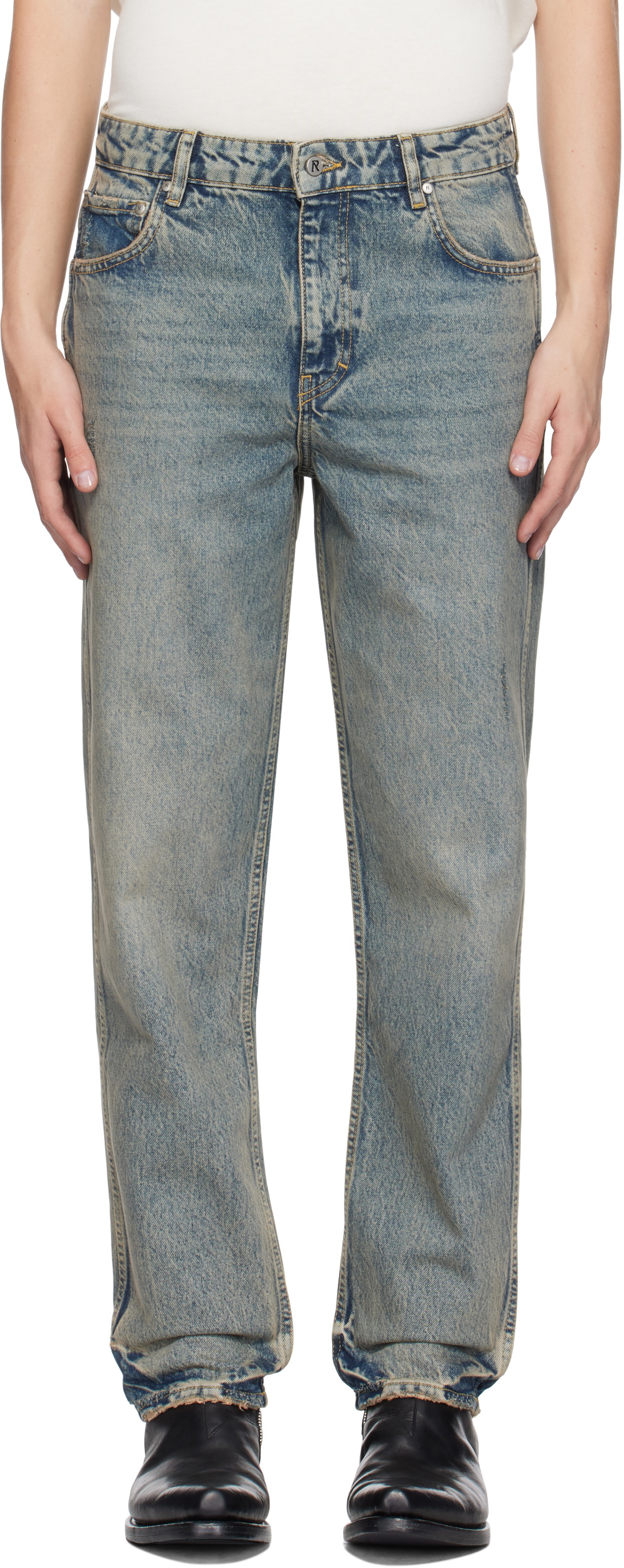 REPRESENT R2 Straight Leg Denim Represent Blue R2 Straight Leg 