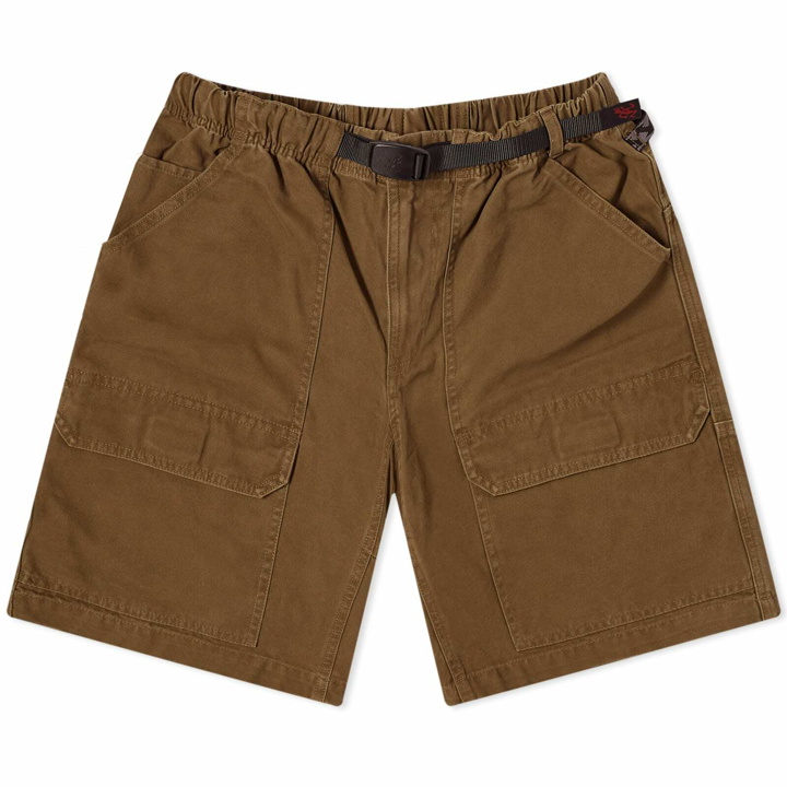 Photo: Gramicci Men's Canvas Equipment Shorts in Dusted Olive