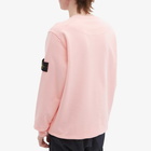 Stone Island Men's Garment Dyed Crew Neck Sweat in Pink