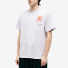 Brain Dead Men's The Now Movement T-Shirt in Lilac