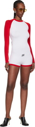 Jean Paul Gaultier White & Red 'The Bicolor Junior Gaultier' Romper