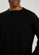 Rick Owens Jumbo Ribbed Wool Jumper Black