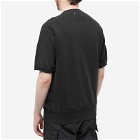 Nonnative Men's Dweller Overdyed Short Sleeve Sweatshirt in Black