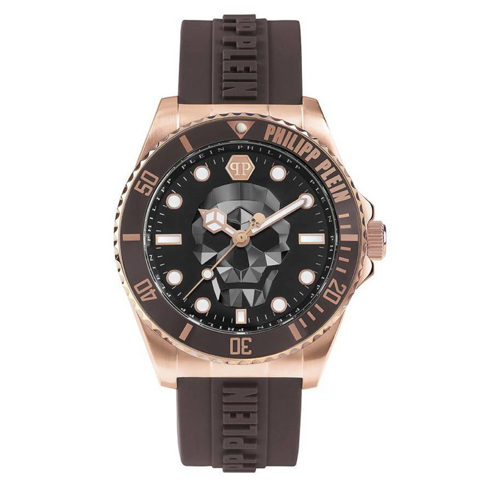 Photo: Philipp Plein The Skull Diver Quartz Black Dial Mens Watch PWOAA0322