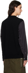 UNDERCOVER Black Paneled Sweater