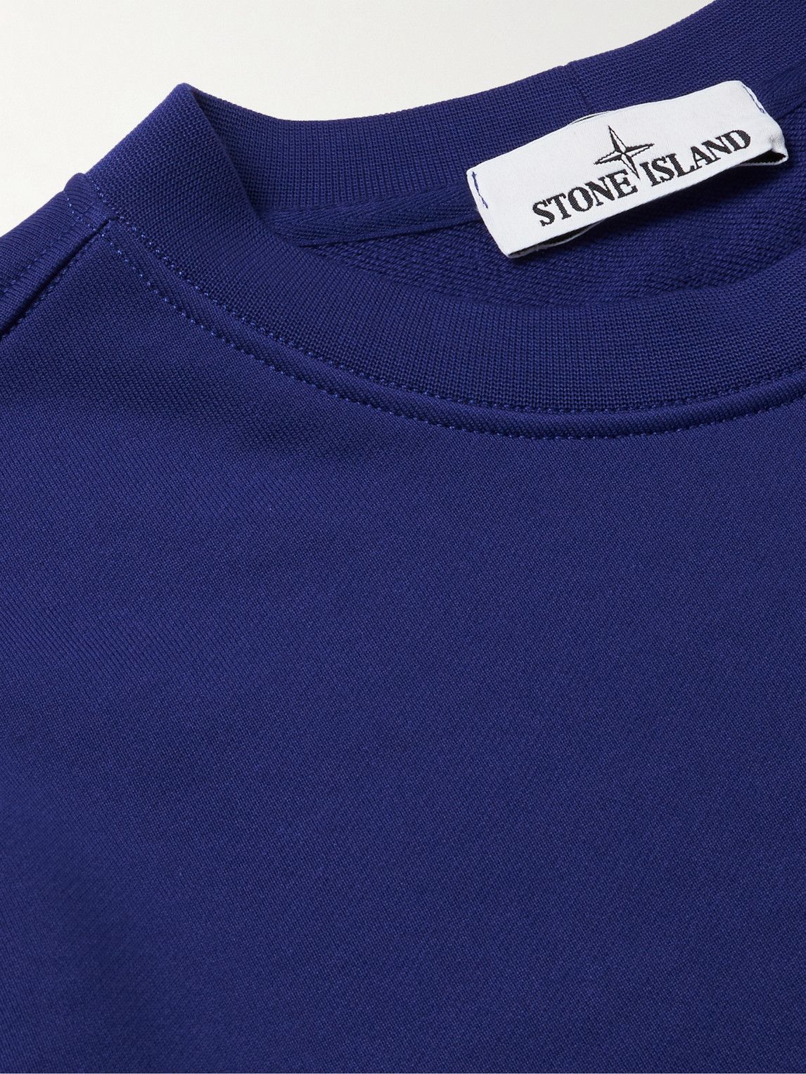 Stone Island - Marina Cotton-Blend Jersey Sweatshirt - Blue Stone Island