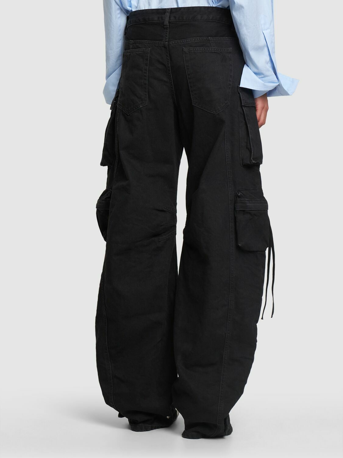 THE ATTICO 247WCC68D088084 関税送料込 The Attico wide-leg Cargo Jeans | Brown | FARFETCH