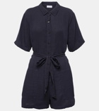 Velvet Dane belted romper