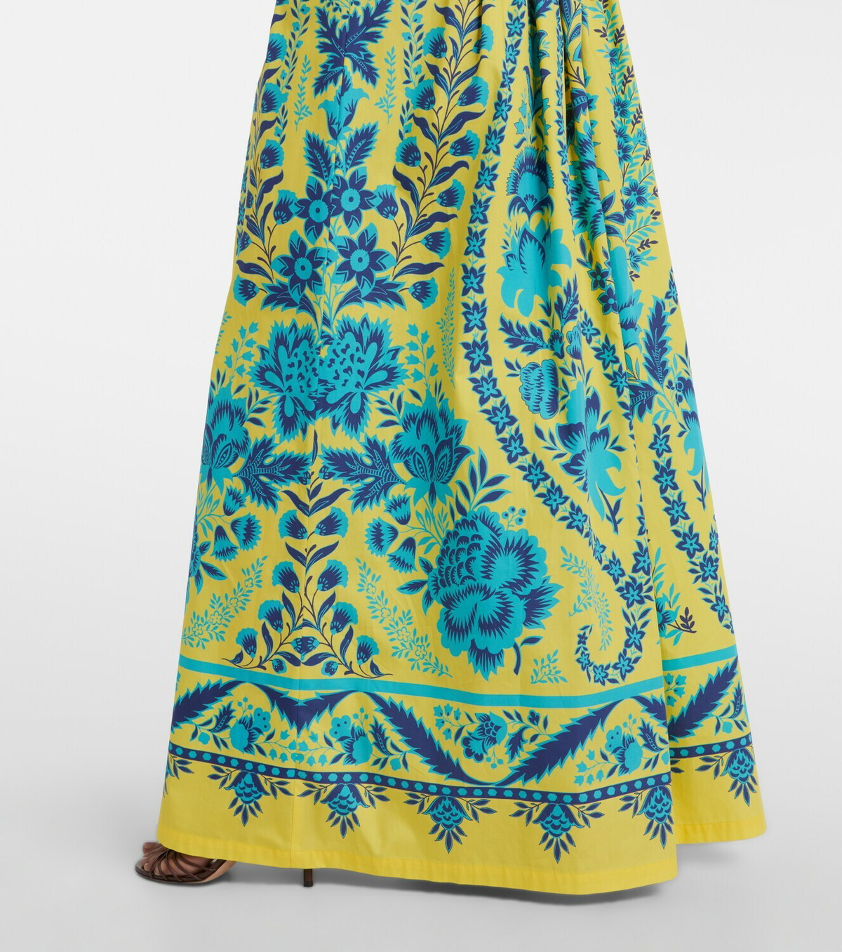Etro Printed cotton maxi skirt