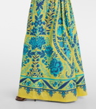 Etro Printed cotton maxi skirt
