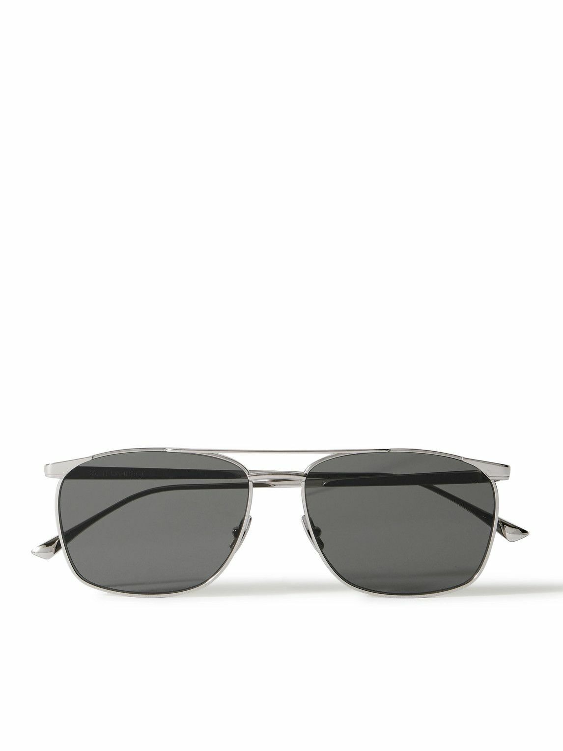 SAINT LAURENT - Aviator-Style Silver-Tone Sunglasses