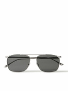 SAINT LAURENT - Aviator-Style Silver-Tone Sunglasses