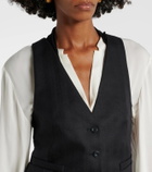 Dorothee Schumacher Modern Sophistication pinstripe wool vest