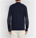 Brunello Cucinelli - Knitted Cotton Zip-Up Sweater - Men - Navy