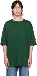 Balmain Green Printed T-Shirt