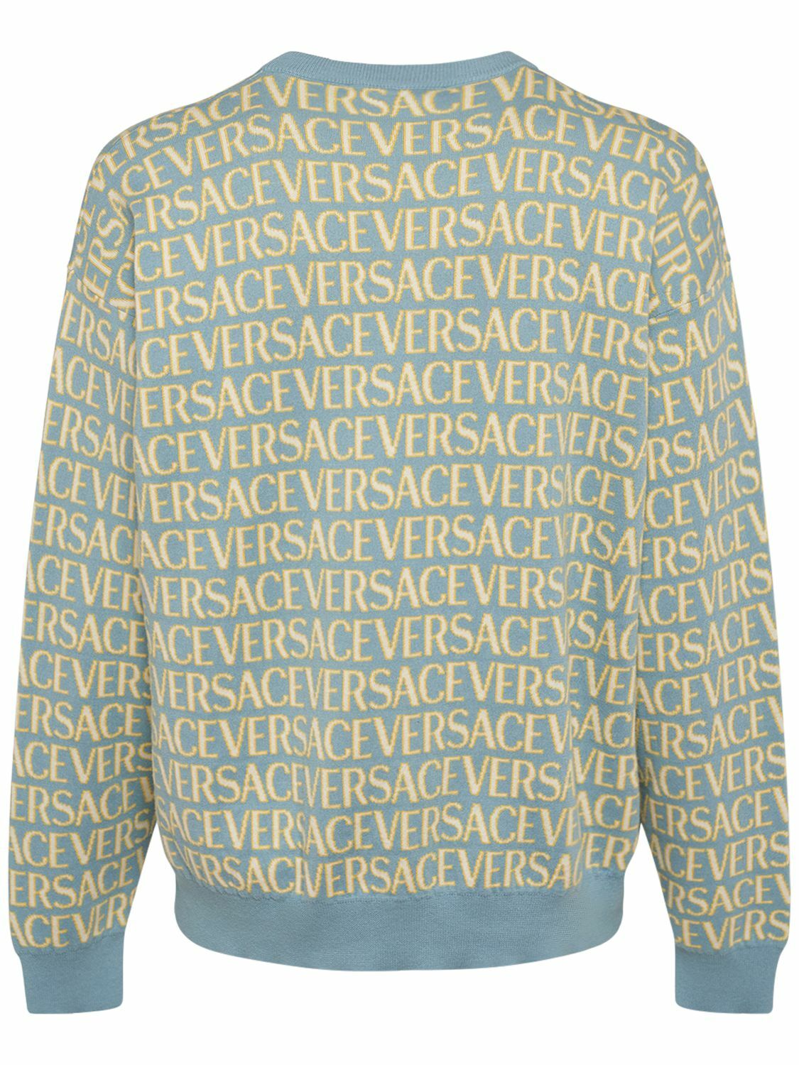 VERSACE - Monogram Cotton Sweater Versace