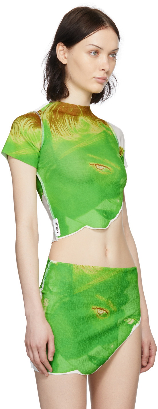 1XBLUE SSENSE Exclusive Green Polyester T-Shirt