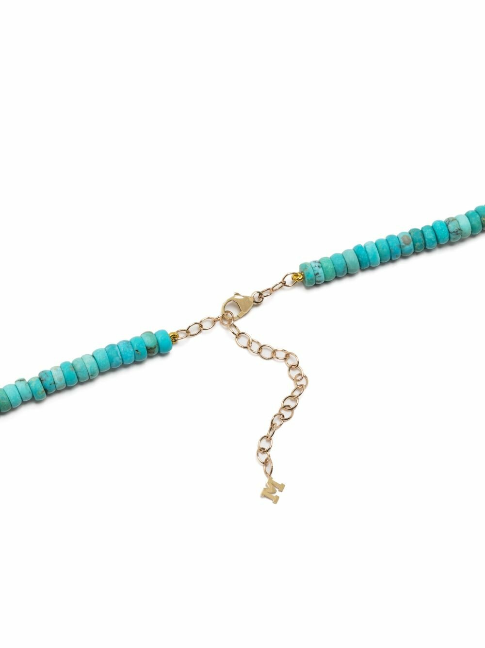 Mateo 14k Yellow Gold Turquoise Bead Necklace