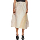 PLEATS PLEASE ISSEY MIYAKE Beige Sea Bubble Midi Skirt